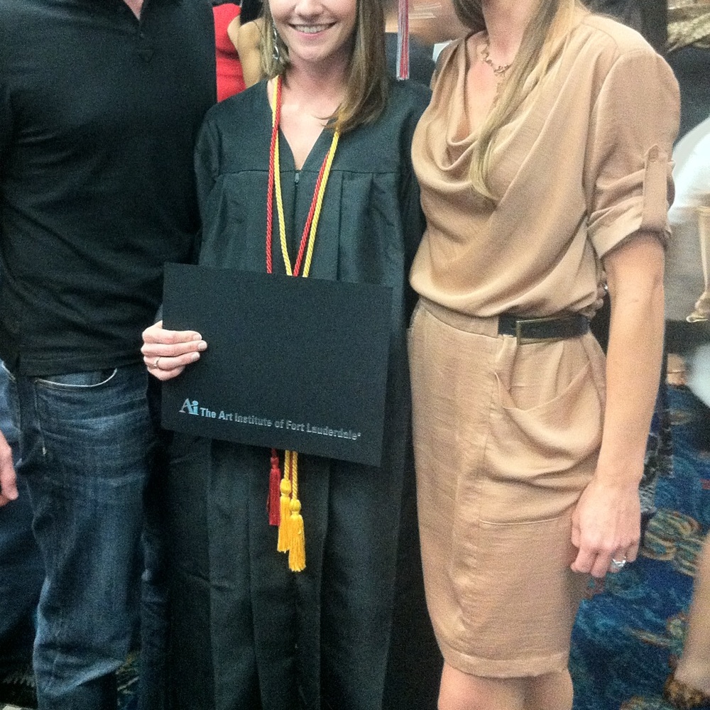 BCBG MaxAzria XS Nude Bronze Alex Dress